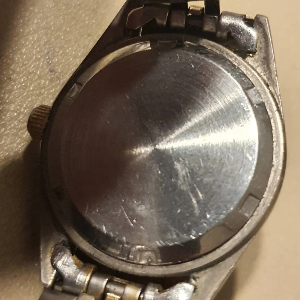 10/$20 Vtg Hyster Forklifts Silver/Goldtone Stainless Steel Women's Watch